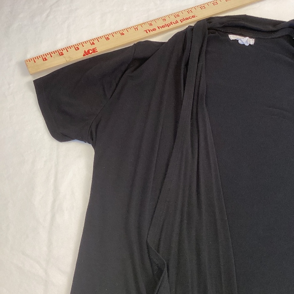 Maurices Black Short Sleeve Cardigan Sz S - Picture 9 of 11